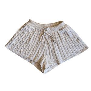 Princrss Polly Cable Knit Sweat Shorts Size XS/S